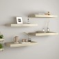 vidaXL Schwebende Wandregale 4 Stk. Eichefarben 50x23x3,8cm MDF vidaXL Schwebende Wandregale 4 Stk. Eichefarben 50x23x3,8cm MDF