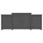 vidaXL Sideboard Grau 164x37x68 cm Massivholz Kiefer vidaXL Sideboard Grau 164x37x68 cm Massivholz Kiefer