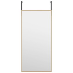 vidaXL Türspiegel Golden 30x60 cm Glas und Aluminium