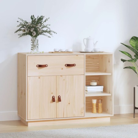 vidaXL Sideboard 98,5x40x75 cm Massivholz Kiefer