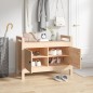 vidaXL Flurbank 80x40x60 cm Massivholz Kiefer vidaXL Flurbank 80x40x60 cm Massivholz Kiefer