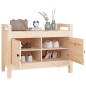 vidaXL Flurbank 80x40x60 cm Massivholz Kiefer vidaXL Flurbank 80x40x60 cm Massivholz Kiefer