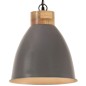 vidaXL Hängelampe Industrie-Stil Grau Eisen & Massivholz 35 cm E27 vidaXL Hängelampe Industrie-Stil Grau Eisen & Massivholz 35 cm E27