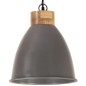 vidaXL Hängelampe Industrie-Stil Grau Eisen & Massivholz 35 cm E27 vidaXL Hängelampe Industrie-Stil Grau Eisen & Massivholz 35 cm E27