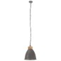 vidaXL Hängelampe Industrie-Stil Grau Eisen & Massivholz 35 cm E27 vidaXL Hängelampe Industrie-Stil Grau Eisen & Massivholz 35 cm E27