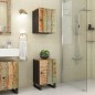 vidaXL Badschrank 38x33x58 cm Altholz Massiv vidaXL Badschrank 38x33x58 cm Altholz Massiv