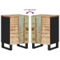 vidaXL Badschrank 38x33x58 cm Altholz Massiv vidaXL Badschrank 38x33x58 cm Altholz Massiv