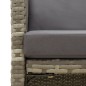 Gartenstühle mit Kissen 4 Stk. Poly Rattan Grau Gartenstühle mit Kissen 4 Stk. Poly Rattan Grau