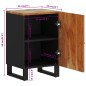 vidaXL Badschrank 38x33x58 cm Altholz Massiv vidaXL Badschrank 38x33x58 cm Altholz Massiv