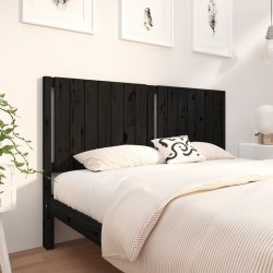 vidaXL Bett-Kopfteil Schwarz 155,5x4x100 cm Massivholz Kiefer