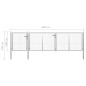 vidaXL Gartentor Stahl 400 x 100 cm Silbern vidaXL Gartentor Stahl 400 x 100 cm Silbern