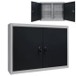 vidaXL Wand-Werkzeugschrank Industrie-Stil Metall Grau und Schwarz vidaXL Wand-Werkzeugschrank Industrie-Stil Metall Grau und Schwarz