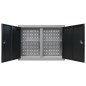vidaXL Wand-Werkzeugschrank Industrie-Stil Metall Grau und Schwarz vidaXL Wand-Werkzeugschrank Industrie-Stil Metall Grau und Schwarz