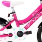vidaXL Kinderfahrrad 14 Zoll Schwarz und Rosa vidaXL Kinderfahrrad 14 Zoll Schwarz und Rosa