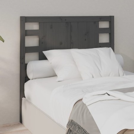 vidaXL Kopfteil Grau 106x4x100 cm Massivholz Kiefer