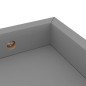 vidaXL Loggia Wandregale 4 Stk. Grau 60x15x4 cm MDF vidaXL Loggia Wandregale 4 Stk. Grau 60x15x4 cm MDF