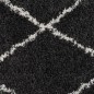 vidaXL Teppich Shaggy Hochflor Creme und Anthrazit φ120 cm vidaXL Teppich Shaggy Hochflor Creme und Anthrazit φ120 cm