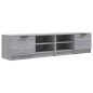 vidaXL TV-Schränke 2 Stk. Grau Sonoma 80x35x36,5 cm Holzwerkstoff vidaXL TV-Schränke 2 Stk. Grau Sonoma 80x35x36,5 cm Holzwerkstoff