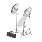 vidaXL Fotostudio-Beleuchtung Set 24 Watt mit Stativen & Schirmen vidaXL Fotostudio-Beleuchtung Set 24 Watt mit Stativen & Schirmen