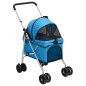 vidaXL Hundewagen Faltbar Blau 76x50x100 cm Oxford-Gewebe vidaXL Hundewagen Faltbar Blau 76x50x100 cm Oxford-Gewebe