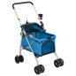 vidaXL Hundewagen Faltbar Blau 76x50x100 cm Oxford-Gewebe vidaXL Hundewagen Faltbar Blau 76x50x100 cm Oxford-Gewebe