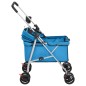 vidaXL Hundewagen Faltbar Blau 76x50x100 cm Oxford-Gewebe vidaXL Hundewagen Faltbar Blau 76x50x100 cm Oxford-Gewebe