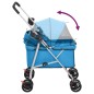 vidaXL Hundewagen Faltbar Blau 76x50x100 cm Oxford-Gewebe vidaXL Hundewagen Faltbar Blau 76x50x100 cm Oxford-Gewebe