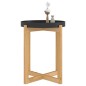 vidaXL Couchtisch Schwarz 41x41x48,5cm Holzwerkstoff Massivholz Kiefer vidaXL Couchtisch Schwarz 41x41x48,5cm Holzwerkstoff Massivholz Kiefer