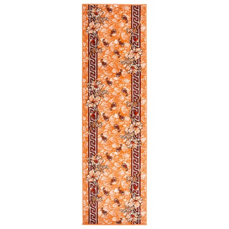vidaXL Teppichläufer BCF Terrakottarot 100x450 cm