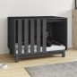 vidaXL Hundehütte Grau 90x60x67 cm Massivholz Kiefer vidaXL Hundehütte Grau 90x60x67 cm Massivholz Kiefer