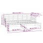 vidaXL Tagesbett Ausziehbar Honigbraun Massivholz Kiefer 2x(90x200) cm vidaXL Tagesbett Ausziehbar Honigbraun Massivholz Kiefer 2x(90x200) cm