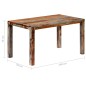 vidaXL Esstisch Grau 140 x 70 x 76 cm Massivholz vidaXL Esstisch Grau 140 x 70 x 76 cm Massivholz