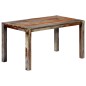 vidaXL Esstisch Grau 140 x 70 x 76 cm Massivholz vidaXL Esstisch Grau 140 x 70 x 76 cm Massivholz
