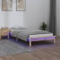 vidaXL Massivholzbett mit LEDs 100x200 cm vidaXL Massivholzbett mit LEDs 100x200 cm