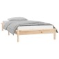 vidaXL Massivholzbett mit LEDs 100x200 cm vidaXL Massivholzbett mit LEDs 100x200 cm
