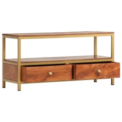 vidaXL Sideboard 90 x 30 x 45 cm Massivholz Akazie 