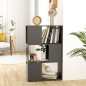 vidaXL Bücherregal Raumteiler Grau 60x24x94 cm Holzwerkstoff vidaXL Bücherregal Raumteiler Grau 60x24x94 cm Holzwerkstoff