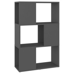 vidaXL Bücherregal Raumteiler Grau 60x24x94 cm Holzwerkstoff