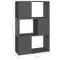 vidaXL Bücherregal Raumteiler Grau 60x24x94 cm Holzwerkstoff vidaXL Bücherregal Raumteiler Grau 60x24x94 cm Holzwerkstoff