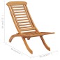 vidaXL Gartenstuhl Klappbar 50x90x69 cm Massivholz Teak vidaXL Gartenstuhl Klappbar 50x90x69 cm Massivholz Teak