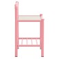vidaXL Nachttische 2 Stk. Rosa Transparent Metall und Glas vidaXL Nachttische 2 Stk. Rosa Transparent Metall und Glas