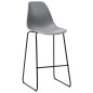 vidaXL Barhocker 4 Stk. Grau Kunststoff vidaXL Barhocker 4 Stk. Grau Kunststoff