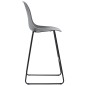vidaXL Barhocker 4 Stk. Grau Kunststoff vidaXL Barhocker 4 Stk. Grau Kunststoff