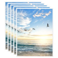 vidaXL Bilderrahmen Collage 5 Stk. für Wand Weiß 40x50 cm MDF