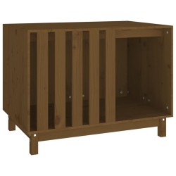 vidaXL Hundehütte Honigbraun 90x60x67 cm Massivholz Kiefer