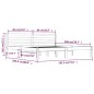 vidaXL Massivholzbett Kiefer 180x200 cm Honigbraun vidaXL Massivholzbett Kiefer 180x200 cm Honigbraun