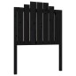 vidaXL Kopfteil Schwarz 81x4x110 cm Massivholz Kiefer vidaXL Kopfteil Schwarz 81x4x110 cm Massivholz Kiefer