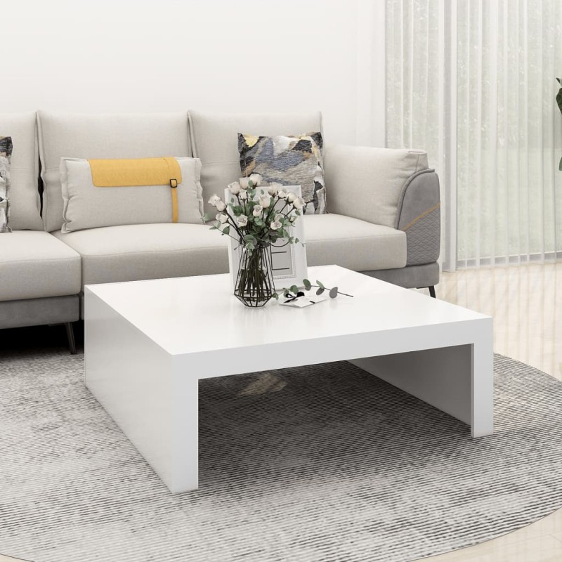 vidaXL Couchtisch Weiß 100x100x35 cm Holzwerkstoff vidaXL Couchtisch Weiß 100x100x35 cm Holzwerkstoff