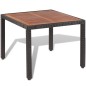vidaXL 5-tlg. Garten-Essgruppe mit Auflagen Poly Rattan Schwarz vidaXL 5-tlg. Garten-Essgruppe mit Auflagen Poly Rattan Schwarz