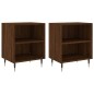 vidaXL Nachttische 2 Stk. Braun Eichen-Optik 40x30x50 cm Holzwerkstoff